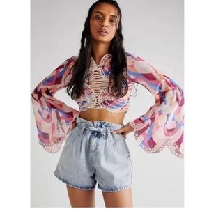 NWOT Free People Eyes on You Top